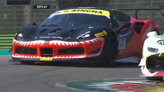 Ferrari Challenge Europe (Coppa Shell) 2019. Race 1 Autodromo di Imola. Full Race