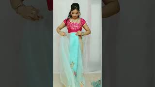 How to make pre drape saree 💙💙💕 #beautynstyle #ytshorts #yt #fashion #saree #shorts #shortvideo #sar