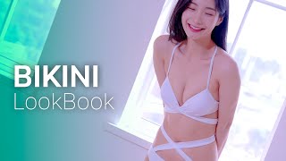 (4k)깔끔한 화이트 비키니👙바디핏을 잘 살려줘요