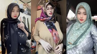 Gede Bgt Sampe Perut Ga tuh || Jilbab Pemersatu Bangsa || Tiktok Hijab Tobrut Hot