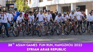 28th Hangzhou Asian Games Fun Run event in Damascus , SYRIA 🇸🇾