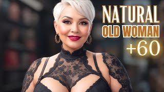 Natural Older Women OVER 60💄 Fashion Tips Review Part 200