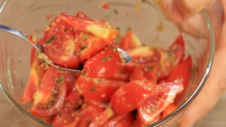 Так САЛАТ из Помидор готовлю всё ЛЕТО! Просто быстро и вкусно Век живи век учись