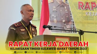 KEJATI SULBAR - Rakerda Kejaksaan Tinggi Sulawesi Barat Tahun 2023