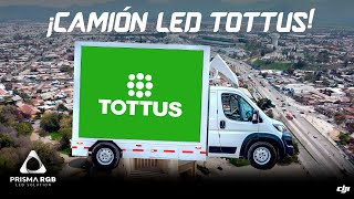 CAMION CON PANTALLA TOTTUS CHILE / PRISMARGB DRON DJI