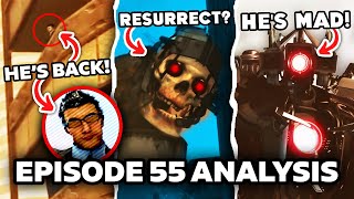 UNDEAD SKIBIDI TOILET & SECRET AGENT - Episode 55 ALL SECRETS & Easter Egg Analysis & Theory