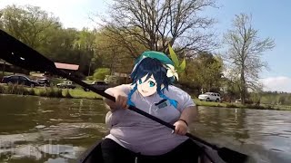 Venti sings Moana in a canoe (Genshin Impact)