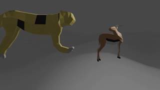 Cheetah VS Antelope 3D animation (Bad)