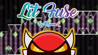 "LIT FUSE" (LEGENDARY INSANE DEMON) by KrmaL 100% [First 40 Subs Special] | Geometry Dash