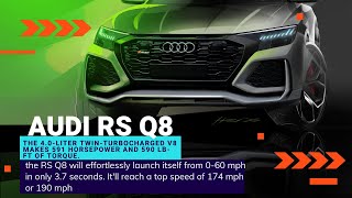 The all-new 2022 Audi RSQ8 savage car