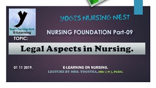 NF 9| Legal aspects in nursing