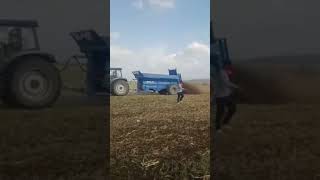 Solid Tractor-mounted Manure Spreader #manure #cattlefarm