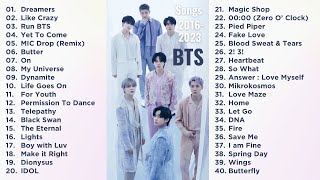 BTS (방탄소년단) - PLAYLIST 2016-2023 (MOST POPULAR SONGS)