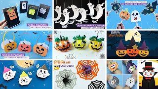 10 Ý Tưởng Làm Đồ Thủ Công Halloween Bằng Giấy / Halloween Decoration Ideas / Easy Paper Craft