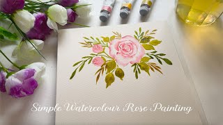 A Simple Rose Painting 🌹