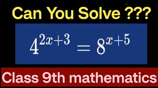 Nice Exponent Math Simplification|How To Solve?| Class 9th math