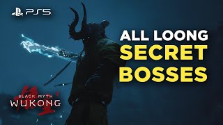 All Loong Secret Bosses | Black Myth: Wukong - PS5 Gameplay