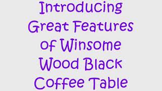 Winsome Wood Black Coffee Table