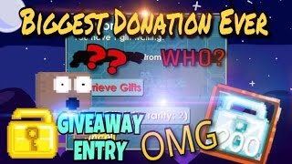 Biggest Donation Ever + Giveaway Entry | Growtopia