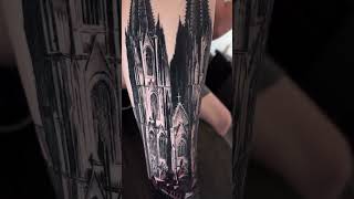 Cologne cathedral tattoo #tattoo #tattooing #tattoos #tattooartist #tattoolover #blackandgreytattoo