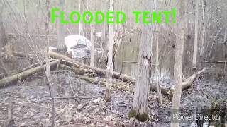 Flooded tent!