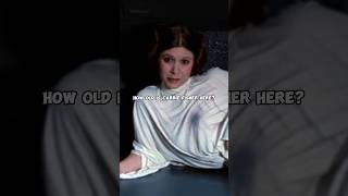 How Old Was CARRIE FISHER in STAR WARS A NEW HOPE? #shorts #starwars #carriefisher #princessleia