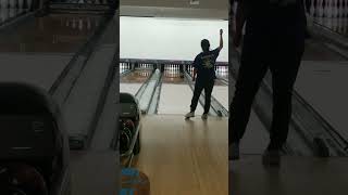 My mom bowling