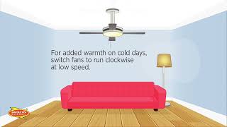 Use Ceiling Fans (Cold Weather)