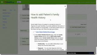 75Health Family Health History Sections