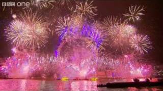 London Fireworks on New Year's Day 2011 - New Year Live - BBC One