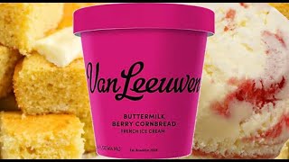 Van Leeuwen Buttermilk Berry Cornbread Ice Cream Tasting