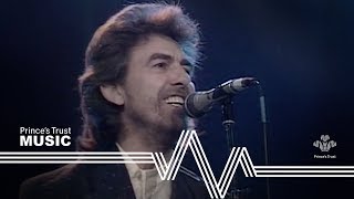 George Harrison & Ringo Starr - While My Guitar Gently Weeps (The Prince's Trust Rock Gala 1987)