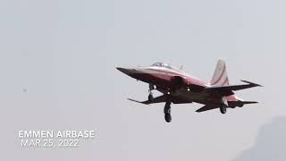 Northrop F-5E Tiger II Swiss Air Force landing at Emmen Air Base