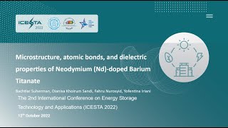 ICESTA 5_Microstructure, atomic bonds, and dielectric properties of Neodymium (Nd)-doped Barium