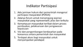 Partisipasi dalam Governansi Publik