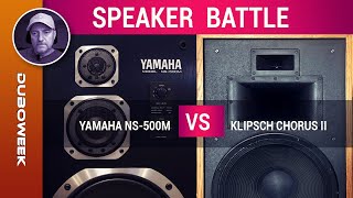 Yamaha NS 500M vs Klipsch Chorus II Speaker Battle