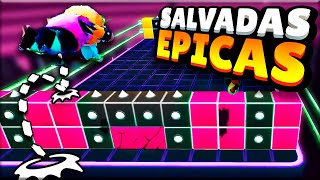 SALVADAS ÉPICAS en BLOCK DASH de Stumble Guys 👀🔥 ¡¡MEJORES JUGADAS!!