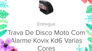 Trava de Disco Moto com alarme KOVIK Kd6