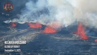 FISSURES BUILDING CONES HAWAII VOLCANO ERUPTION