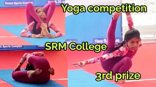 Interschool YOGA competition at SRM COLLEGE #Yoga #HarshitaPrem #yogini #srmchennai #RHPCreations