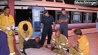 D306-47 LA Blue Line Train Passengers - Pepper Sprayed