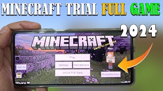 How to Play Minecraft/Minecraft Trial 2024 | Minecraft Trial Full Gameplay | Minecraft Trial