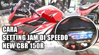 cara setting jam all new CBR150R