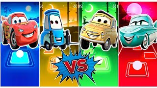 LIGHTNING MCQUEEN vs LUIGI vs GUIDO vs FLO | Tiles Hop EDM Rush