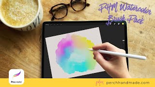 How to Create Watercolor Paper Layers and Use Gaussian Blur in Procreate || Perch Handmade