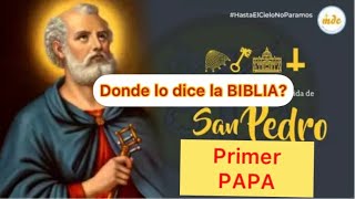 PEDRO PRIMER PAPA! Donde lo dice la BIBLIA? 🔎⛪️ #apologéticacatolica  #SanPedro #PAPA #P.LuisToro