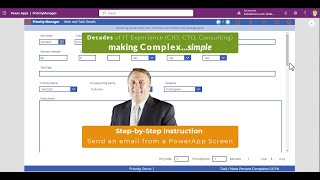 Simple add to PowerApp Screen: Send an email from a PowerApps Screen [432023.2005]