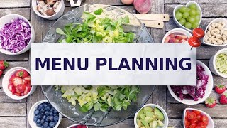 Menu Planning | Jrp Test Information | By Chef Somjeet Singh