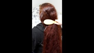 ASMR Hair Brushing & Playing With Gorgeous Red Hair