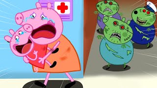 Peppa pig Zombies At Hospital - Sad Story of Peppa Pig - Peppa Pig Funny Animation